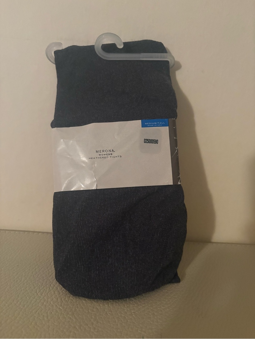 Nwt Merona Women's Heathered Tights - gray medium/tall